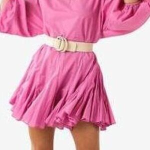 B-Low the Belt Emille Double Ring Belt Adjustable Size M/L in Cream